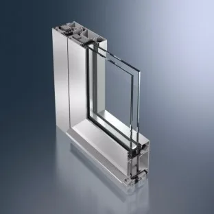 Průřez hliníkových dveří ADS 70.HI