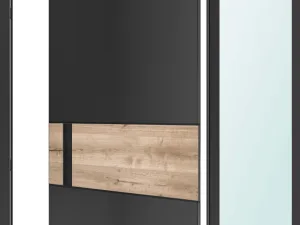 Pivotové AL vchodové dveře, typ Blaze AP s bočním světlíkem