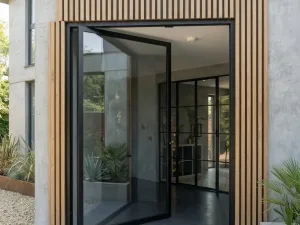 Pivotové AL vchodové dveře, typ Glass AP