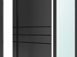 Pivotové AL vchodové dveře, typ Solis AP s bočním fixem