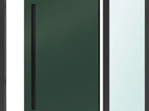 Pivotové AL vchodové dveře, typ Zoe AP s bočním fixem